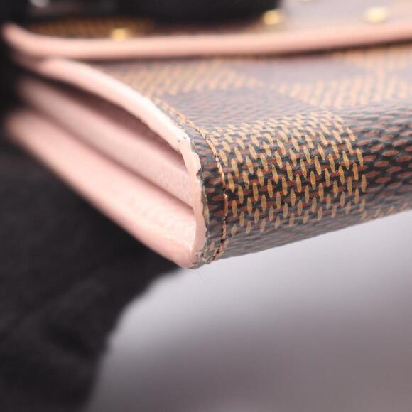 LOUIS VUITTON Brown Damier Leather Wallet - Picture 7 of 7